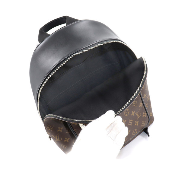 Louis Vuitton Monogram Macassar Josh NV Backpack Rucksack Brown Black - Picture 6 of 9